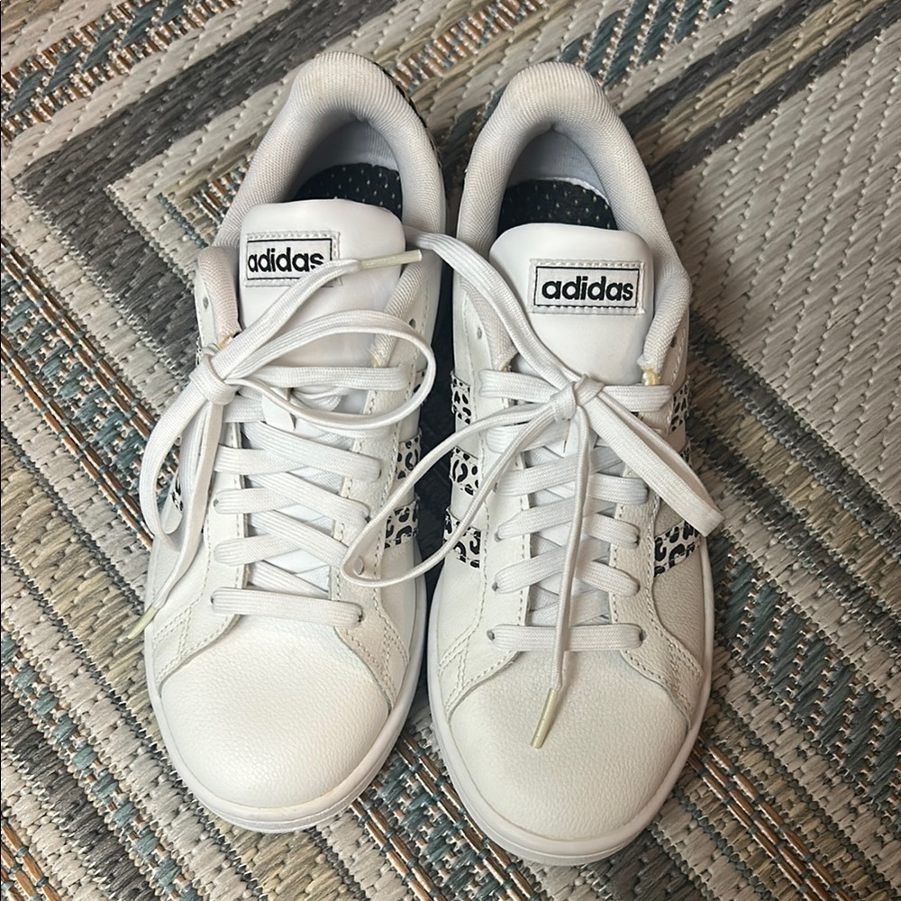 Adidas White Sneakers Leather Design
